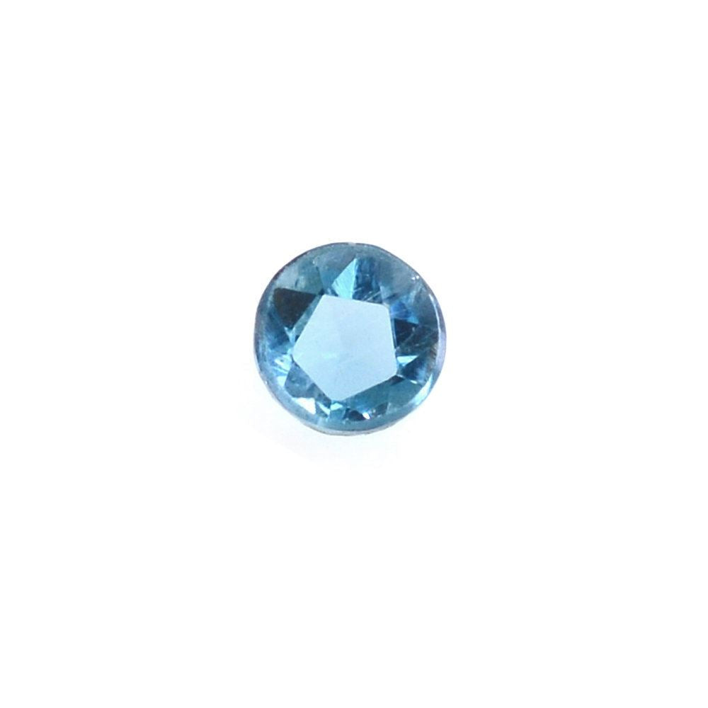 LONDON BLUE TOPAZ ROSE CUT ROUND CAB 2MM 0.05 Cts.