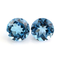 LONDON BLUE TOPAZ CUT ROUND 7.50MM 1.95 Cts.