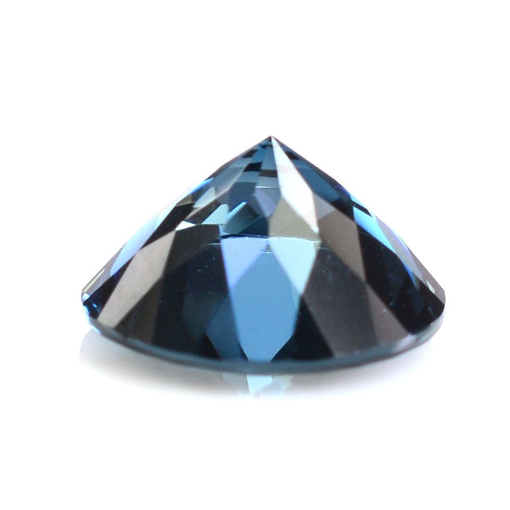 LONDON BLUE TOPAZ CUT ROUND 9MM 3.06 Cts.
