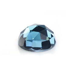 LONDON BLUE TOPAZ ROSE CUT ROUND CAB 10MM 4.80 Cts.