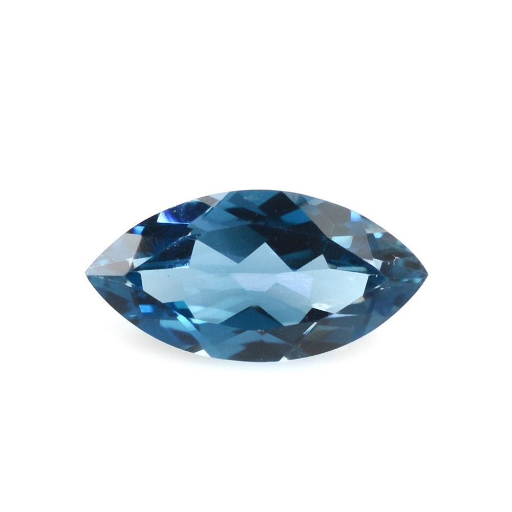 LONDON BLUE TOPAZ CUT MARQUISE 10X5MM 1.13 Cts.