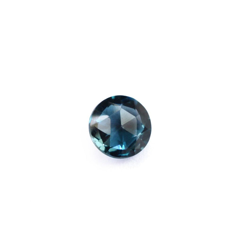 LONDON BLUE TOPAZ ROSE CUT BRIOLETTE ROUND 5.00MM 0.67 Cts.