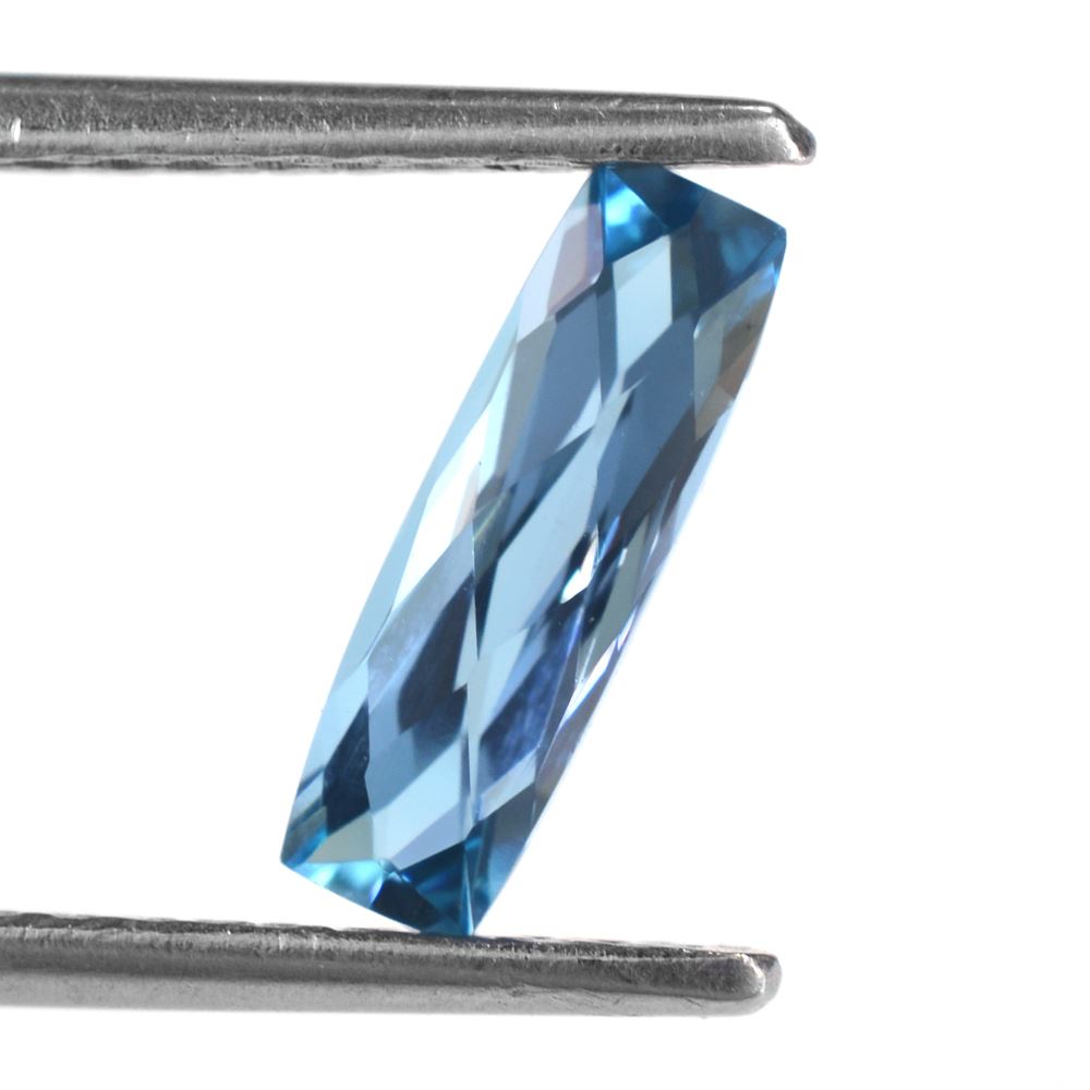 LONDON BLUE TOPAZ CHECKER CUT CUSHION 11X3.50MM 1.20 Cts.