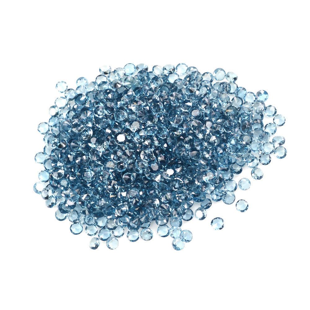 LONDON BLUE TOPAZ SPECIAL CUT ROUND (LITE) 2.50MM 0.06 Cts.