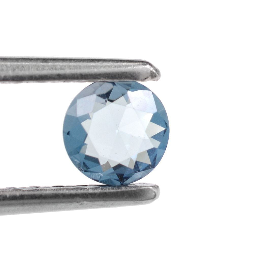 LONDON BLUE TOPAZ SPECIAL CUT ROUND (LITE) 4.75MM 0.42 Cts.