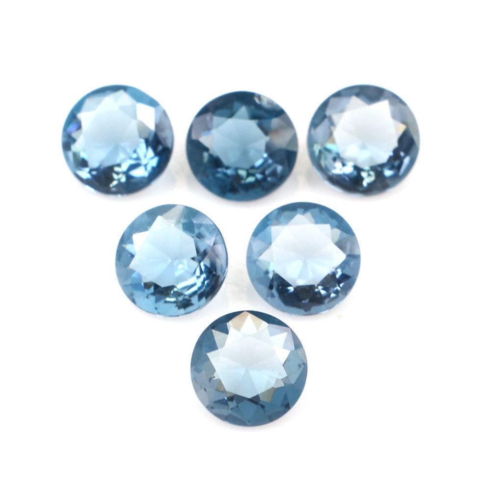 LONDON BLUE TOPAZ SPECIAL CUT ROUND (LITE) 4.75MM 0.42 Cts.
