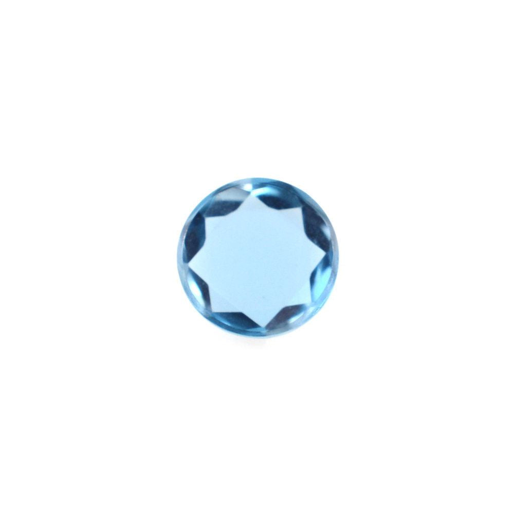 LONDON BLUE TOPAZ TABLE CUT ROUND CAB (LITE) 4.25MM 0.30 Cts.