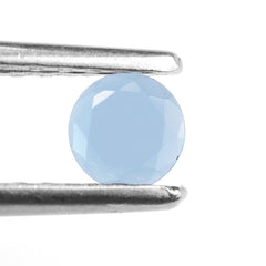 LONDON BLUE TOPAZ TABLE CUT ROUND CAB (LITE) 4.25MM 0.30 Cts.