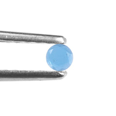 LONDON BLUE TOPAZ TABLE CUT ROUND CAB (LITE) 3MM 0.08 Cts.