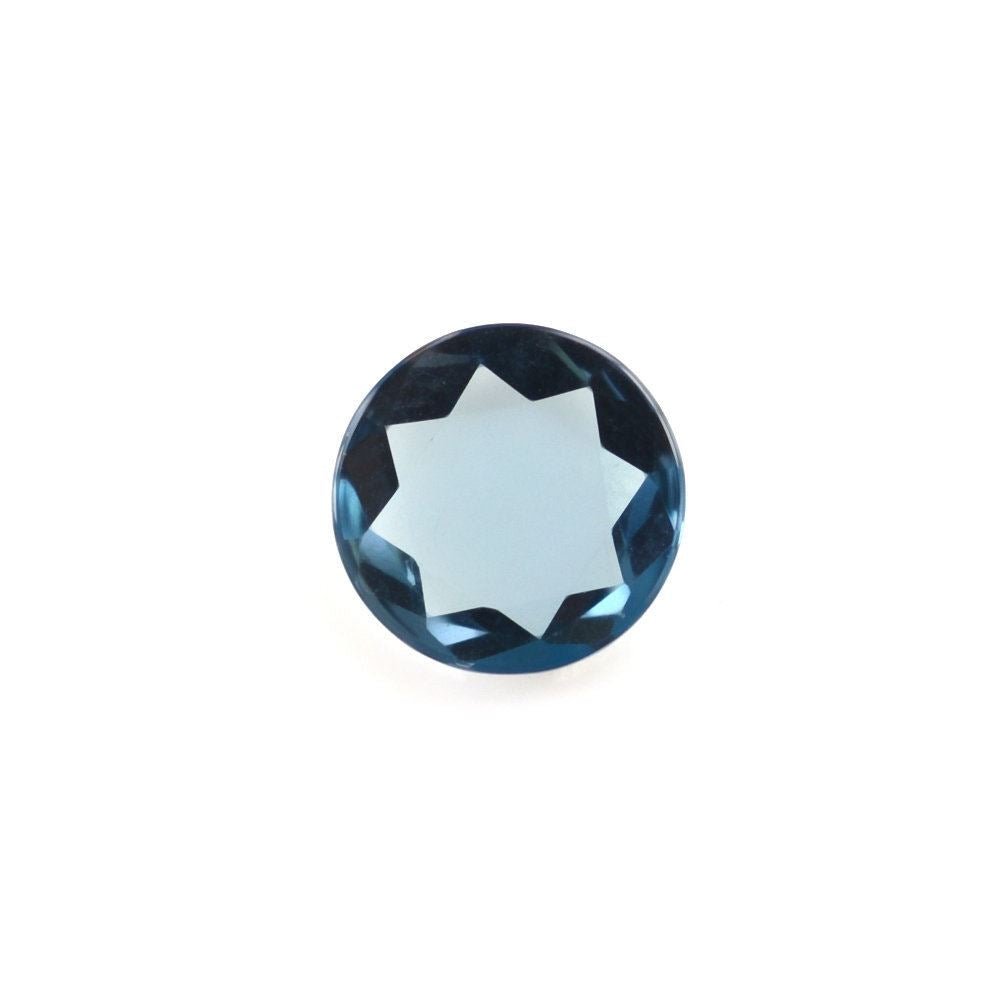 LONDON BLUE TOPAZ TABLE CUT ROUND CAB (LITE) 6.30MM 0.73 Cts.