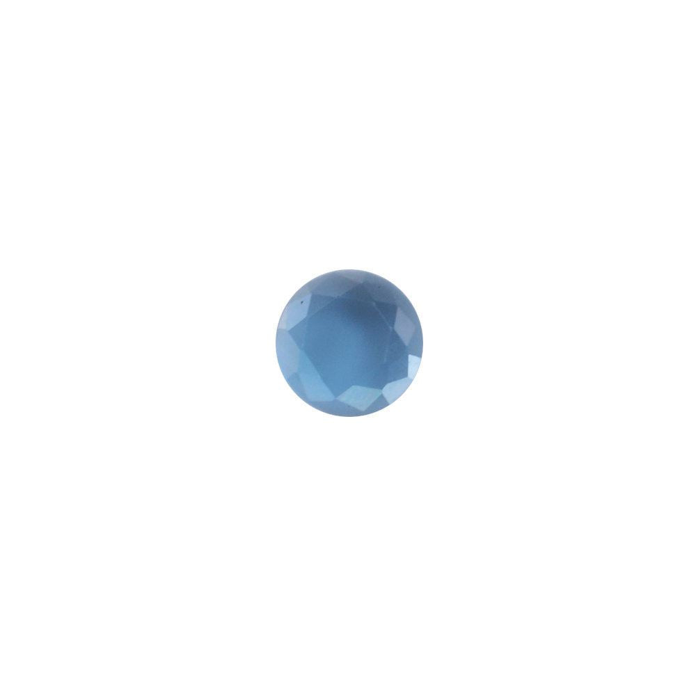 LONDON BLUE TOPAZ TABLE CUT ROUND CAB (LITE) 2.75MM 0.06 Cts.