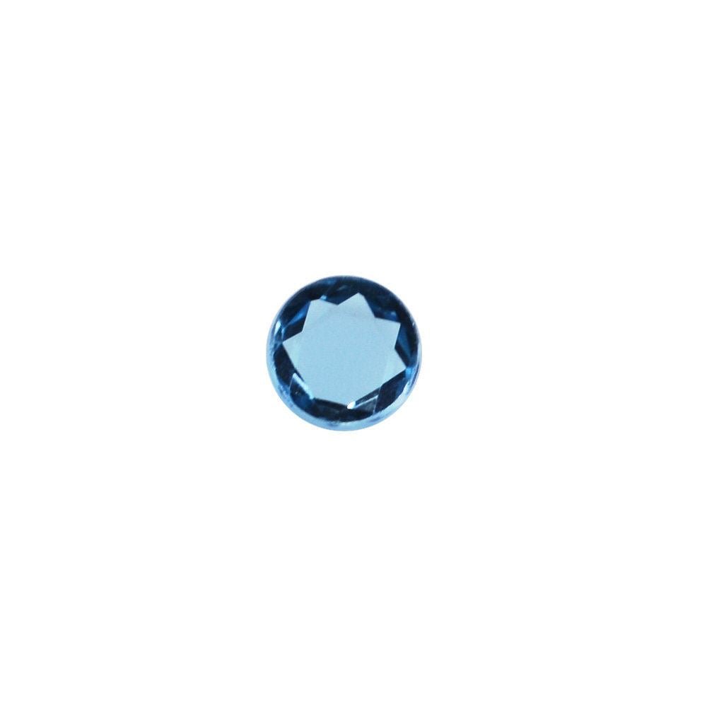 LONDON BLUE TOPAZ TABLE CUT ROUND CAB (LITE) 2.75MM 0.06 Cts.