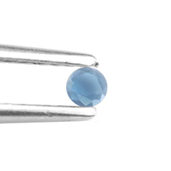 LONDON BLUE TOPAZ TABLE CUT ROUND CAB (LITE) 2.75MM 0.06 Cts.