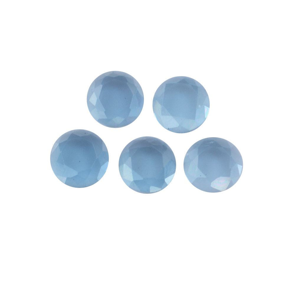 LONDON BLUE TOPAZ TABLE CUT ROUND CAB (LITE) 2.75MM 0.06 Cts.