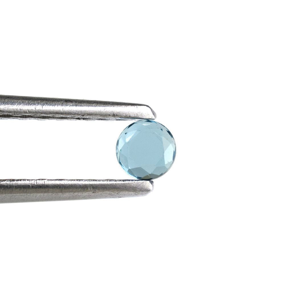 LONDON BLUE TOPAZ BOTH SIDE TABLE CUT ROUND (LITE) 3.25MM 0.27 Cts.