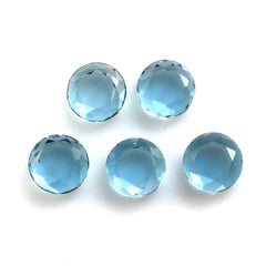 LONDON BLUE TOPAZ BOTH SIDE TABLE CUT ROUND (LITE) 3.25MM 0.27 Cts.