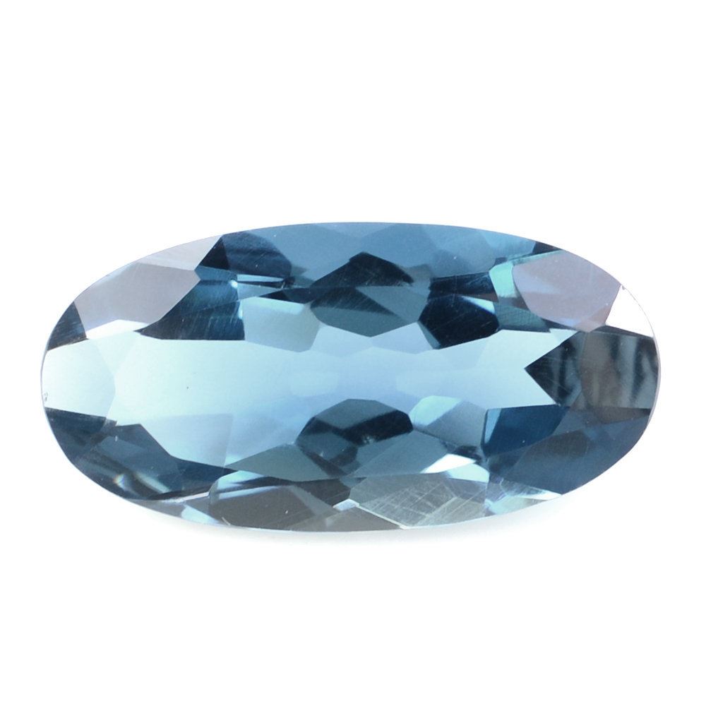 LONDON BLUE TOPAZ CUT OVAL (LITE) 16X8MM 5.17 Cts.