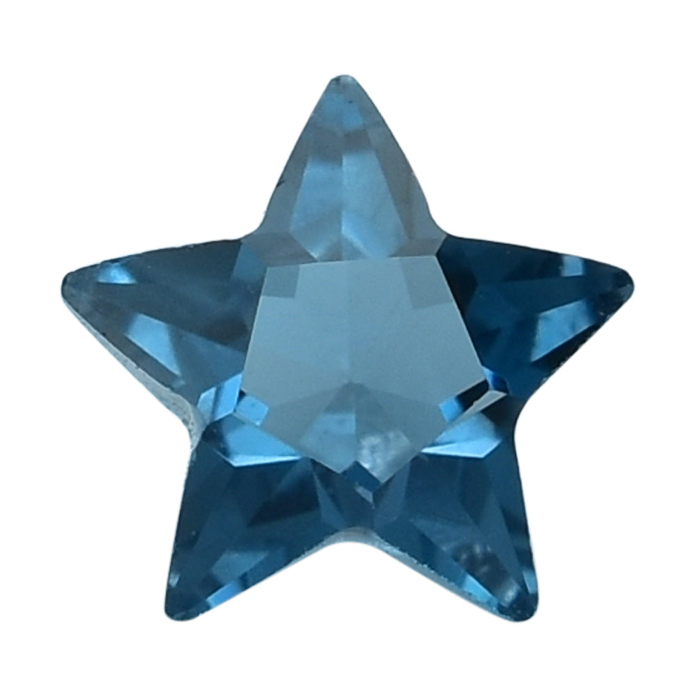 LONDON BLUE TOPAZ CUT STAR 6MM (THICKNESS:-3.90-4.30MM) 0.78 Cts.