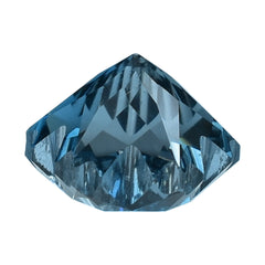 LONDON BLUE TOPAZ CUT SNOWFLAKE SHAPE 8MM (THICKNESS:-6.00MM) 2.84 Cts.