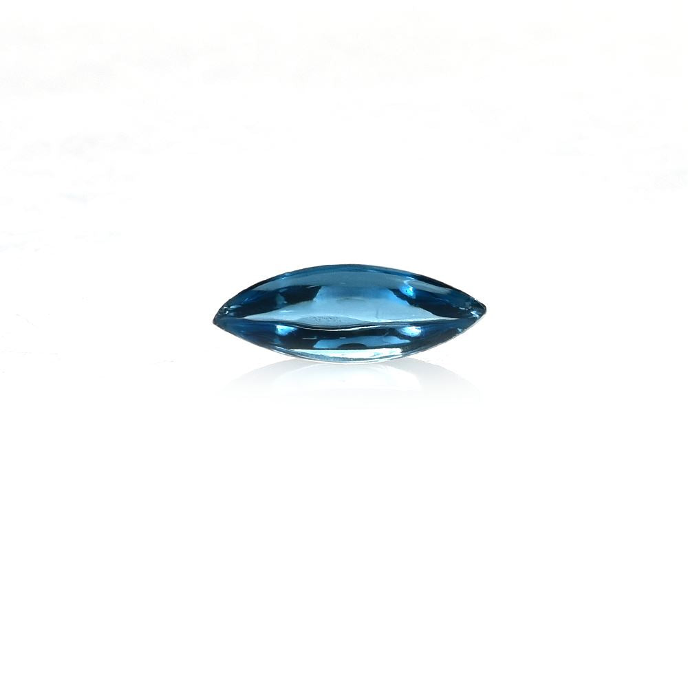 LONDON BLUE TOPAZ PLAIN MARQUISE CAB (BABY)(CLEAN) 11.00X4.00 MM 1.20 Cts.