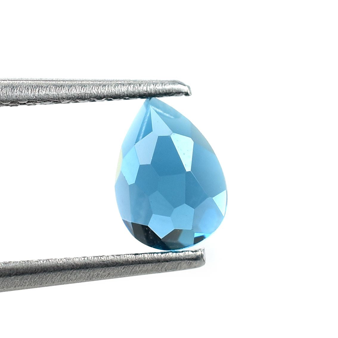 LONDON BLUE TOPAZ IRREGULAR CUT PEAR (NORMAL)(CLEAN) 7.00X5.00 MM 0.94 Cts.