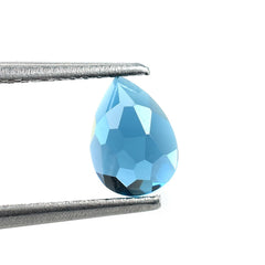 LONDON BLUE TOPAZ IRREGULAR CUT PEAR (NORMAL)(CLEAN) 7.00X5.00 MM 0.94 Cts.