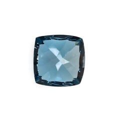 LONDON BLUE TOPAZ CONCAVE CUT CUSHION (NORMAL)(CLEAN) 10.00X10.00 MM 5.55 Cts.