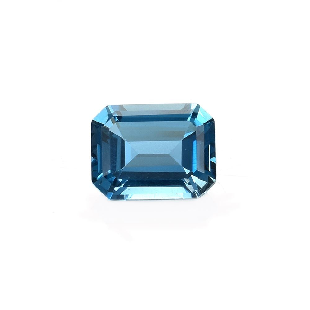 LONDON BLUE TOPAZ STEP CUT OCTAGON (NORMAL COLOR)(CLEAN) 9.00X7.00 MM 2.64 Cts.