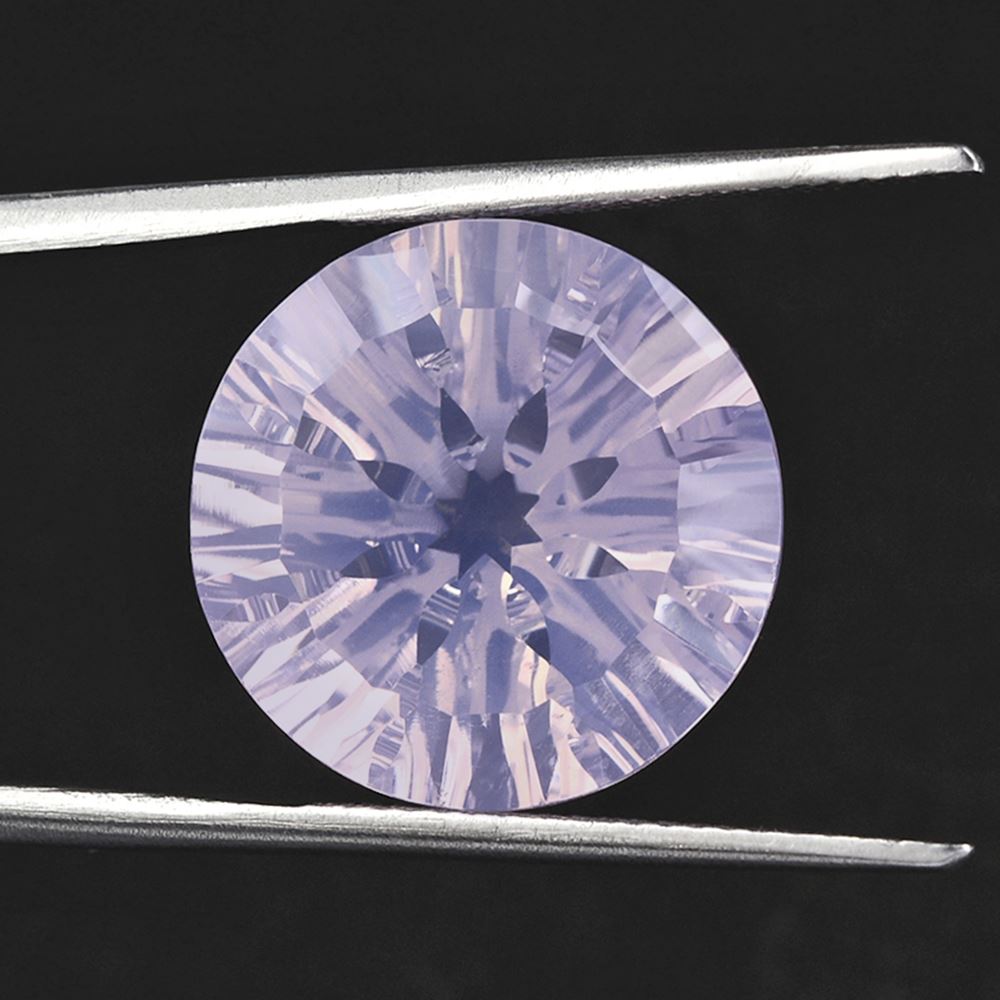 LAVENDER MOON QUARTZ CONCAVE SPLENDOR CUT ROUND 16MM 12.68 Cts.