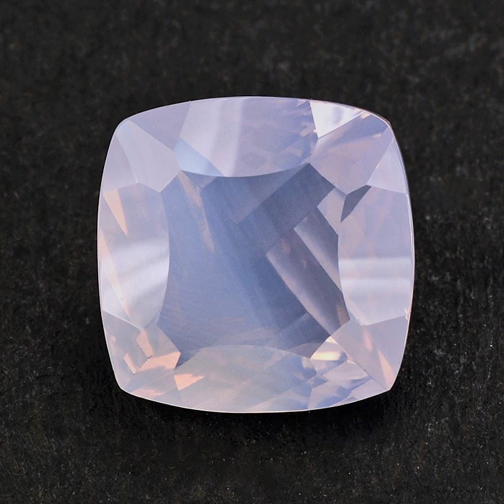 LAVENDER MOON QUARTZ LONG STEP CONCAVE CUSHION  12MM 6.34 Cts.