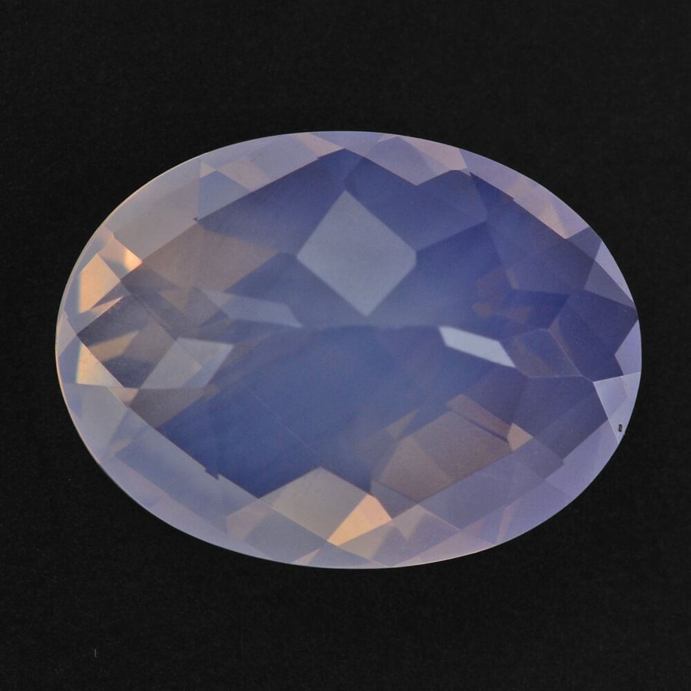 LAVENDER MOON QUARTZ CUT OVAL CHECKER 16X12MM 7.42 Cts.