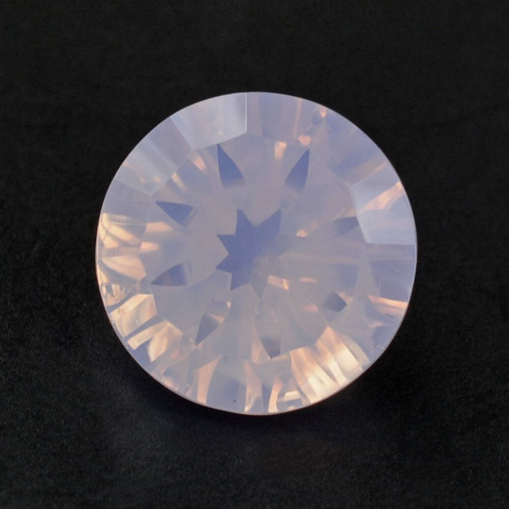 LAVENDER MOON QUARTZ CONCAVE SPLENDOR CUT ROUND 10MM 3.23 Cts.