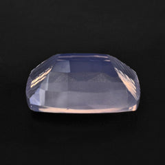 LAVENDER MOON QUARTZ CUSHION WITH STEP CUT CARVED SIDES 16X12MM 9.39 Cts.