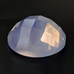 LAVENDER MOON QUARTZ CHECKER ROUND CAB 15MM 10.91 Cts.