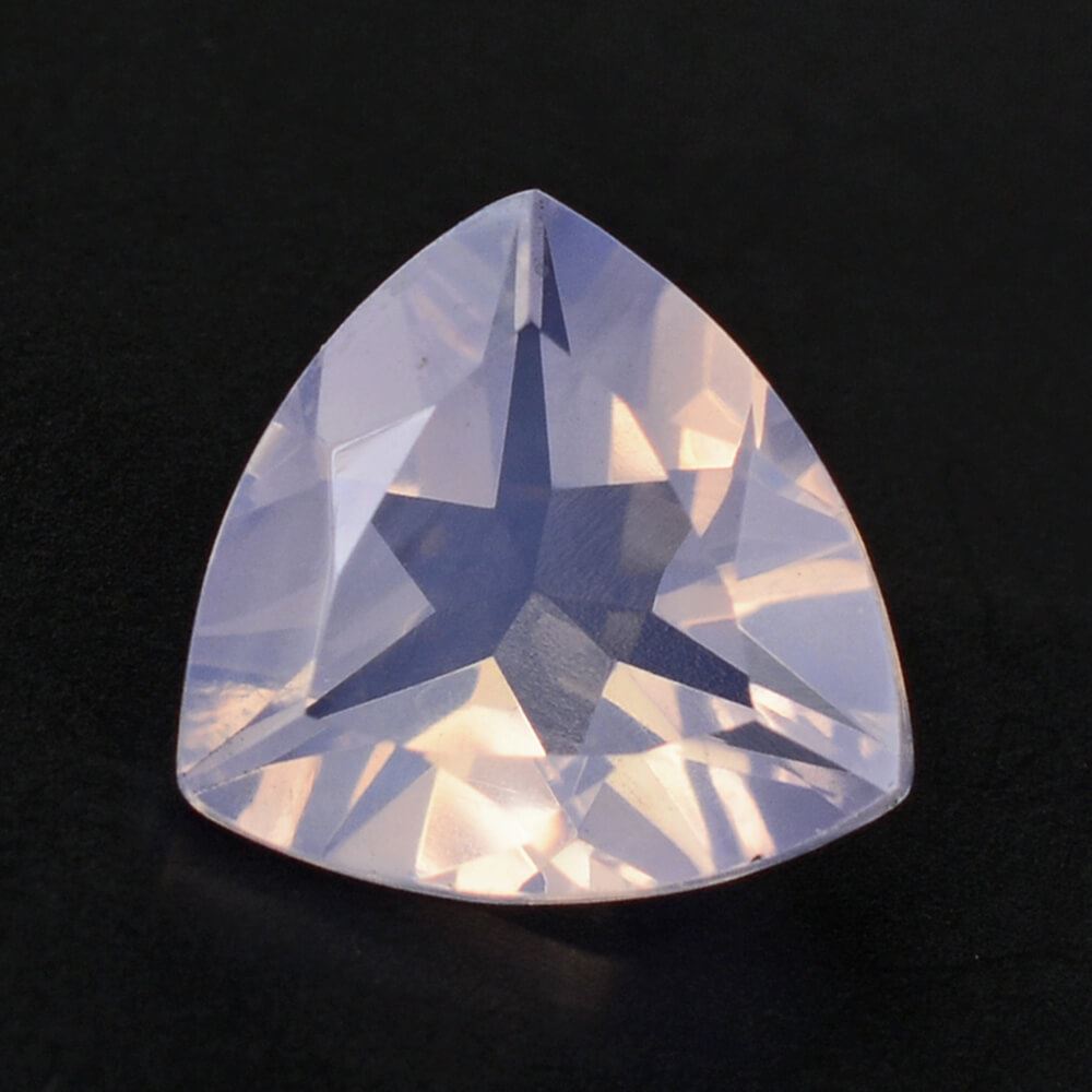 LAVENDER MOON QUARTZ CUT TRILLION 11MM 3.85 Cts.