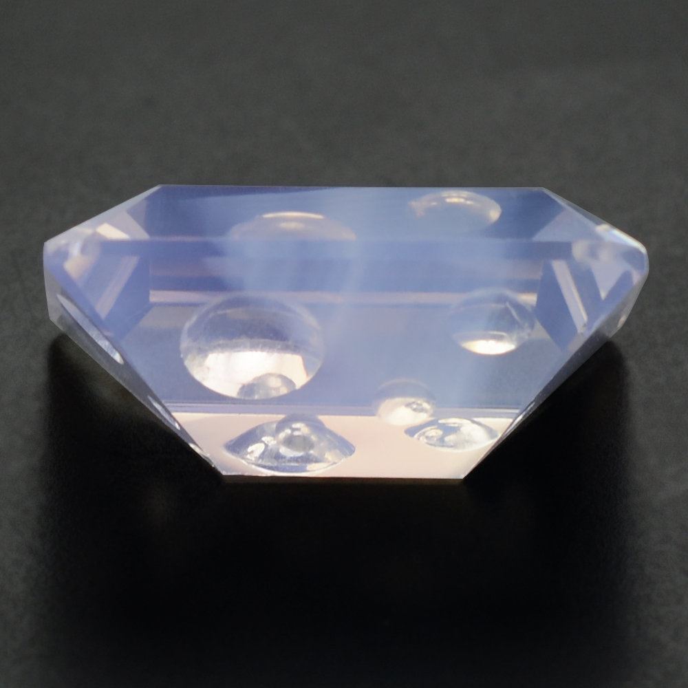 LAVENDER MOON QUARTZ SUPPER BUBBLE OCTAGON 16X12MM 9.20 Cts.