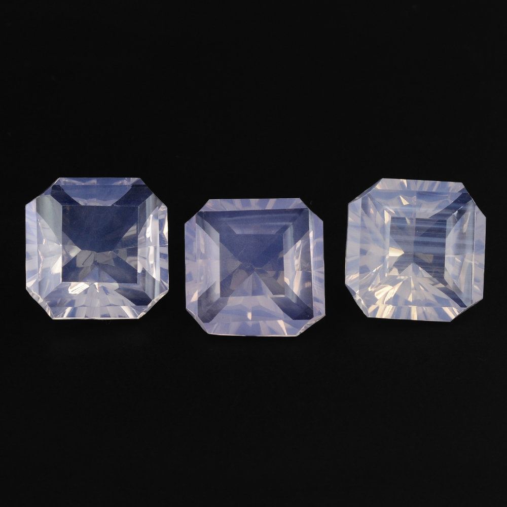 LAVENDER MOON QUARTZ CONCAVE SQUARE-OCTAGON 10MM 3.52 Cts.