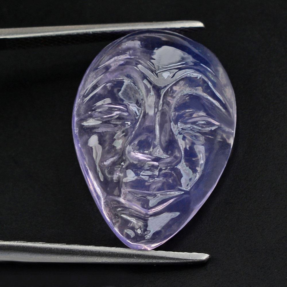 LAVENDER MOON QUARTZ MASK 21X15MM 13.36 Cts.