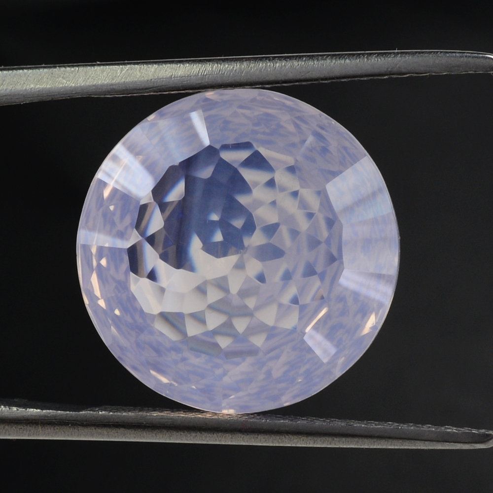 LAVENDER MOON QUARTZ NIRVANA CUT ROUND 14MM 8.38 Cts.