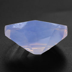 LAVENDER MOON QUARTZ SWIRL CUT HEXAGON CONCAVE OVAL 14X12MM 6.08 Cts.