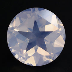 LAVENDER MOON QUARTZ PENTAGON ROUND WITH STAR CUT BACK 15MM 11.61 Cts.