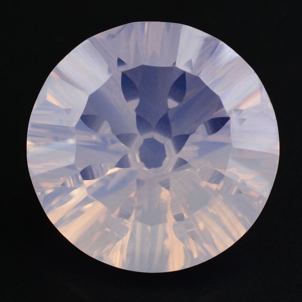 LAVENDER MOON QUARTZ CONCAVE SPLENDOR CUT ROUND 16MM 12.42 Cts.