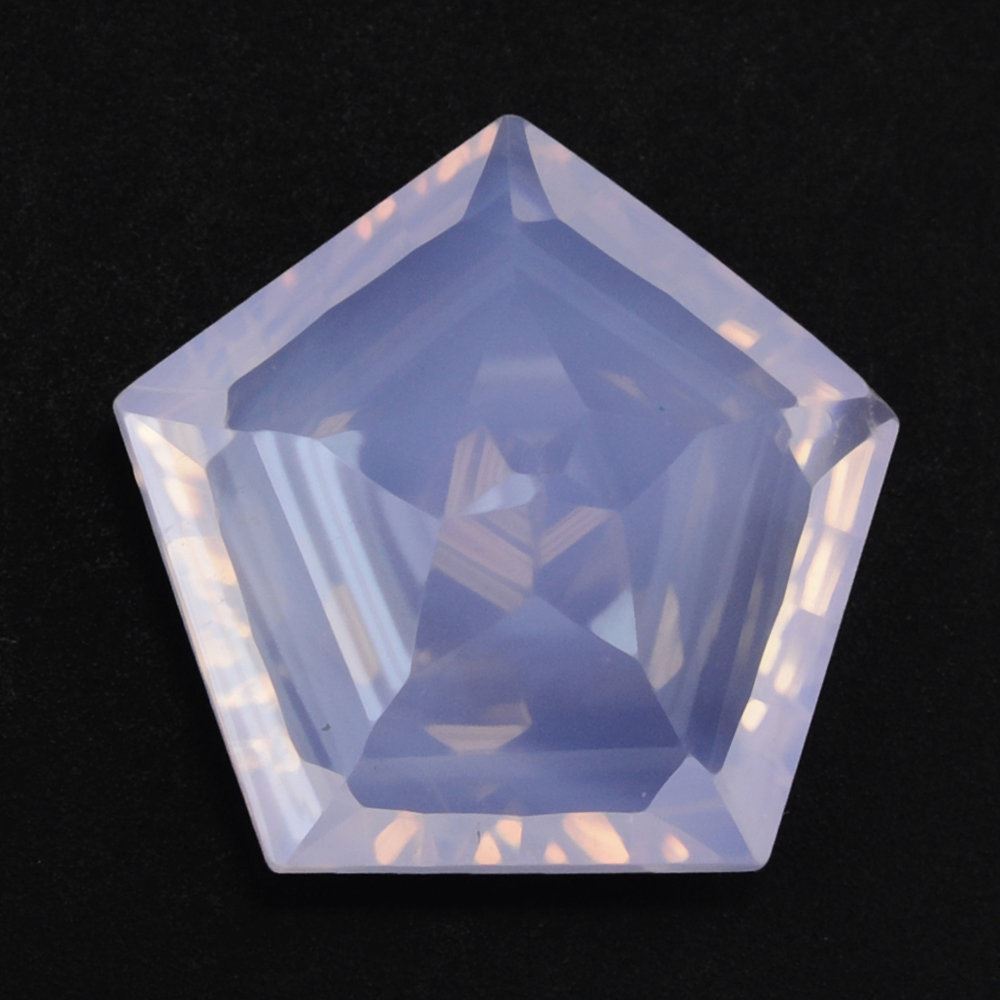 LAVENDER MOON QUARTZ STAR PENTAGON 12MM 5.12 Cts.