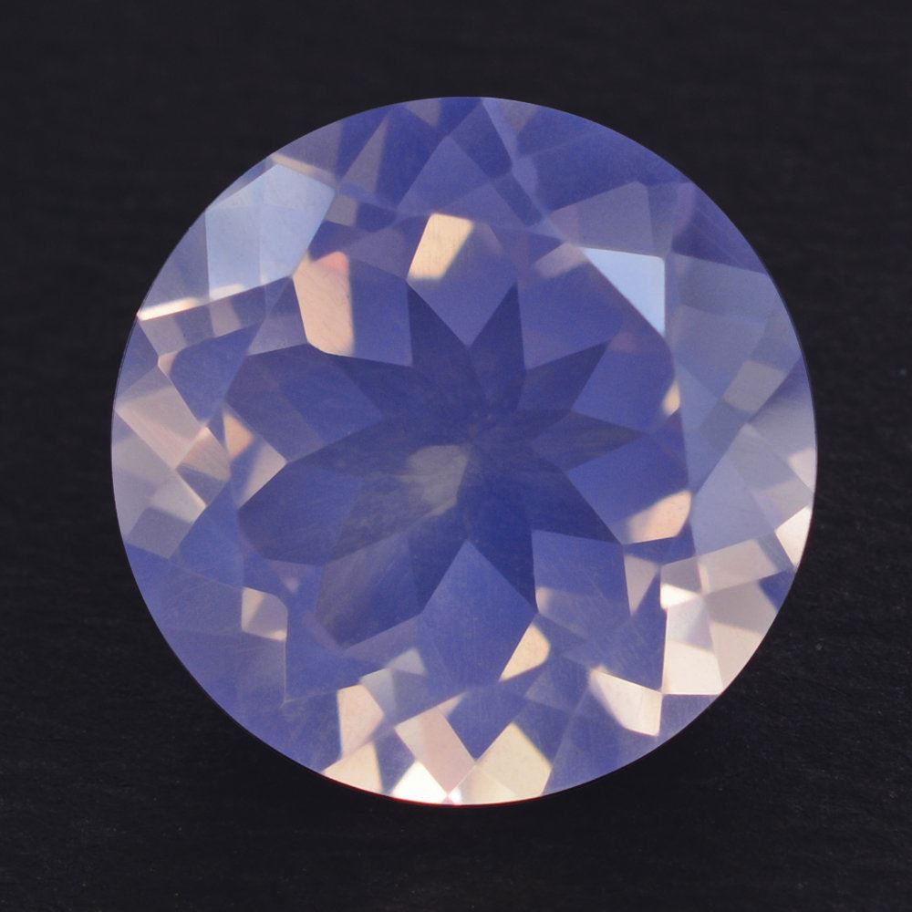 LAVENDER MOON QUARTZ CUT ROUND 12MM 5.79 Cts.