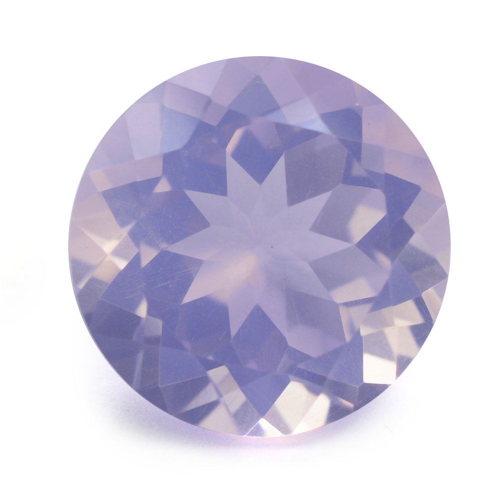 LAVENDER MOON QUARTZ CUT ROUND 12MM 5.79 Cts.