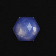 LAVENDER MOON QUARTZ ROSE CUT HEXAGON CAB 6MM 0.84 Cts.