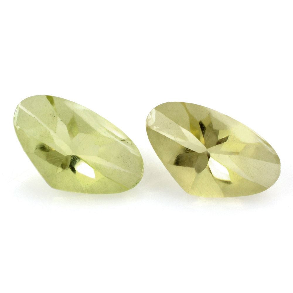 LEMON QUARTZ FANCY HEART (GREEN GOLD) 10X6MM 1.18 Cts.