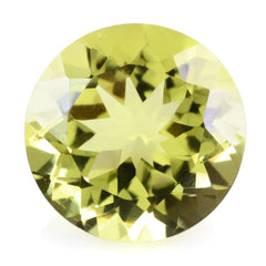 LEMON QUARTZ CUT ROUND (GREEN GOLD) 14MM 8.80 Cts.