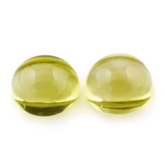 LEMON QUARTZ FANCY OVAL (GREEN GOLD) 14X13MM 13.35 Cts.