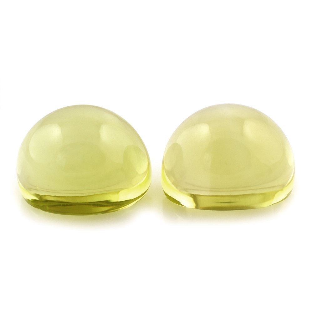 LEMON QUARTZ FANCY OVAL (GREEN GOLD) 14X13MM 13.35 Cts.